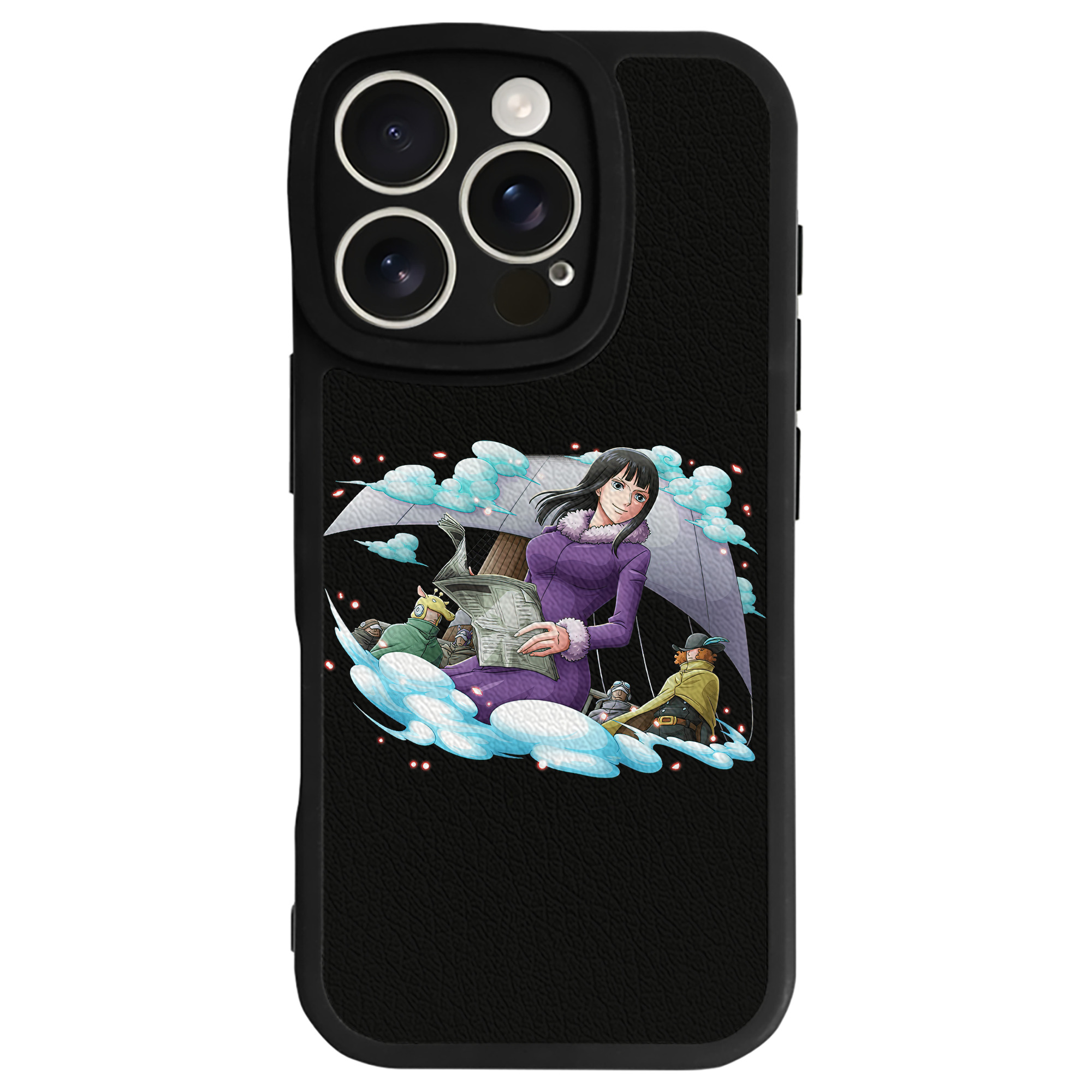 （画像用） ワンピース ニコ・ロビン ONE PIECE Nico Robin 【iPhone 16シリーズ対応】シリコンスマホケース（レザー調） 材質：シリコン